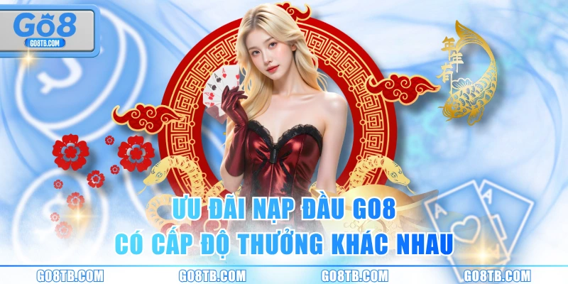 Ưu đãi nạp đầu GO8 có cấp độ thưởng khác nhau